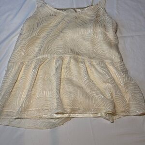 Elegant Cream Sleeveless Top